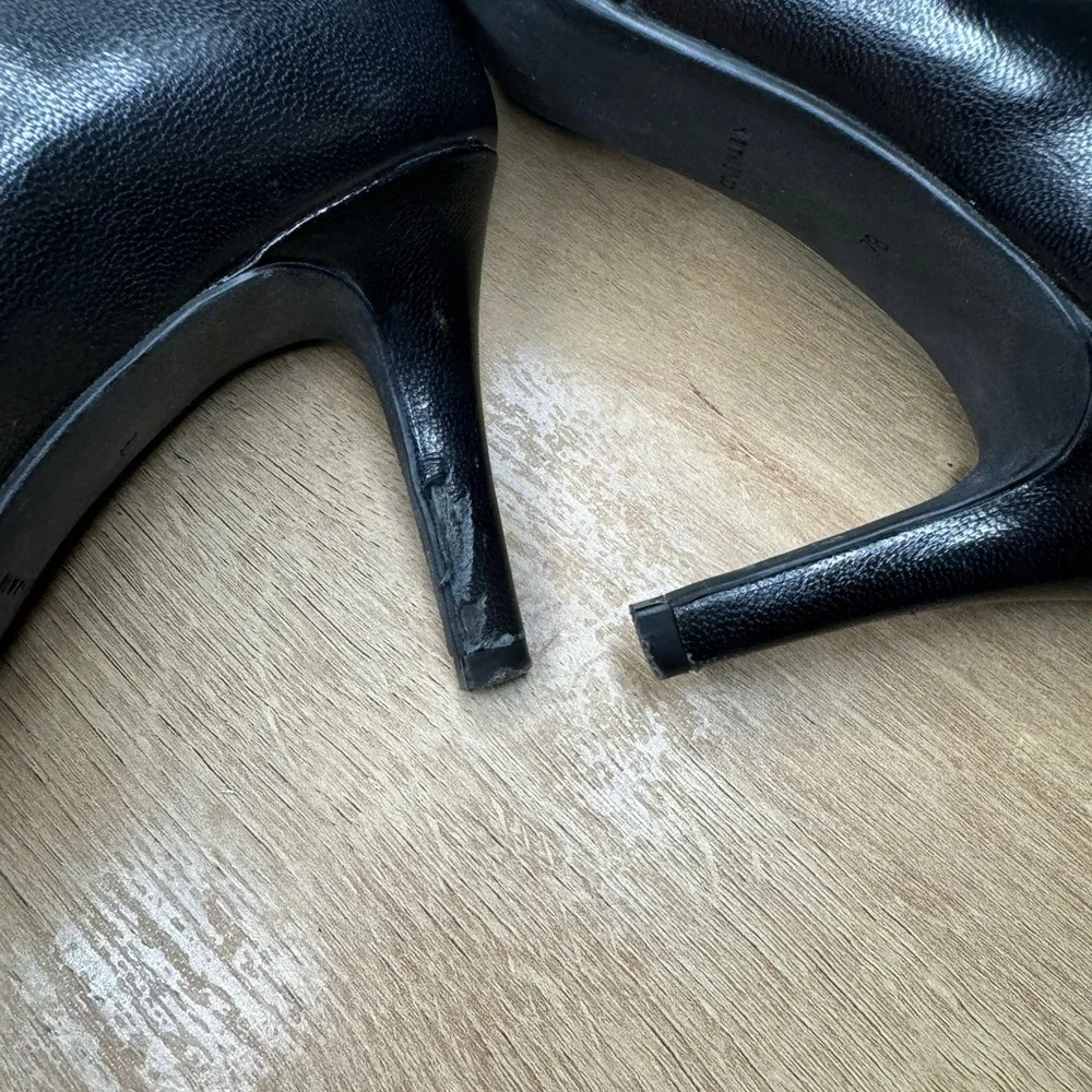 Cole Haan Black Women's Leather Heeled Shoes - Picture 8 of 9